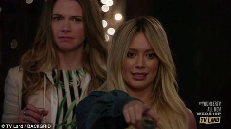 hillary duff tits|Hilary Duff flashes bare breast in comedy drama Younger